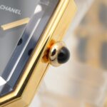 Chanel CHANEL PremiÃ¨re S Watch, Gold Plated (GP), Leather Strap, Women's, Black, H0001 - Image 7