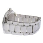 Longines Conquest watch L3.632.4, stainless steel, silver, quartz, analog, white dial, men's. - Image 4