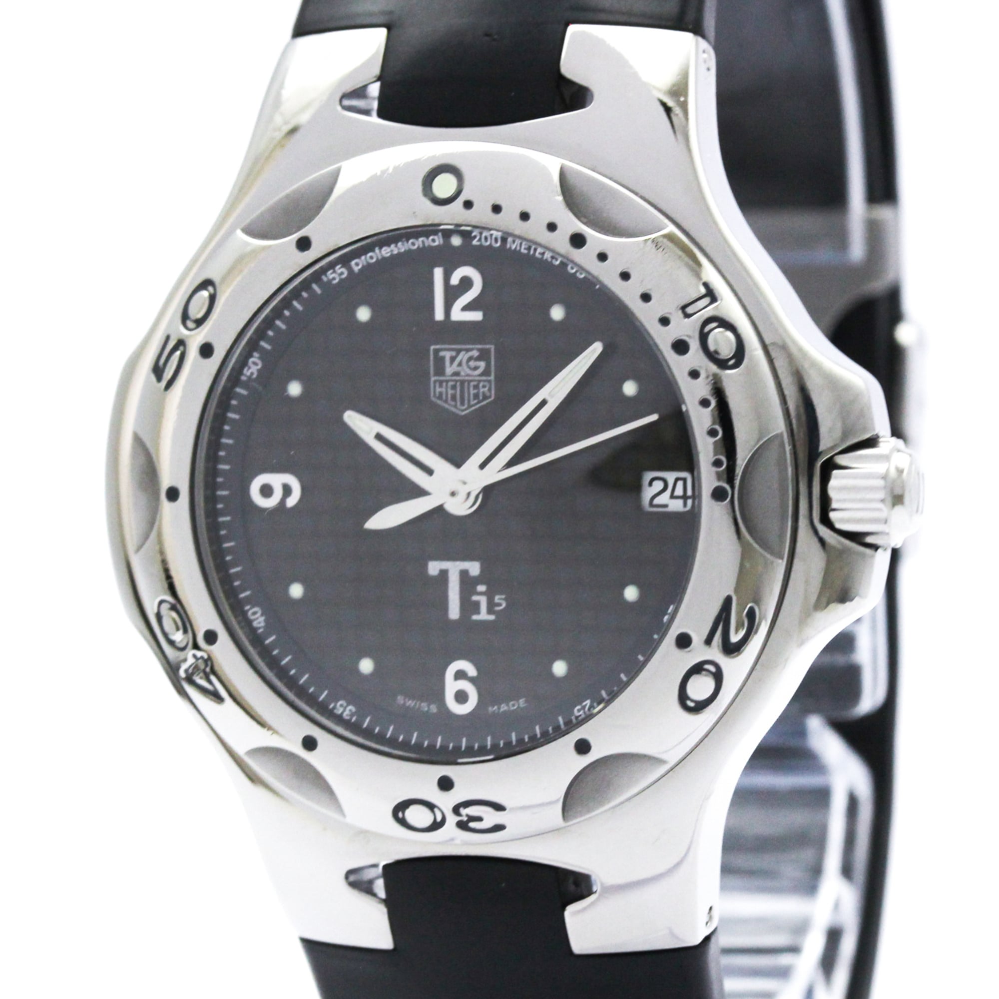 2000_da770b20-8958-4695-bbd4-0831983dc3f8.jpg TAG HEUER Kirium Titanium Rubber Quartz Mens Watch WL1180 (å¤–è£…ä»•ä¸Šã’æ¸ˆã¿) - Image 1