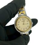 HERMES Clipper Stainless Steel GP Quartz Wrist Silver 32943 - Image 4