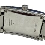 Tiffany & Co. Grand Rectangular Watch, Total Weight 73.4g, Stainless Steel, Quartz Movement, White Dial - Image 5