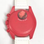 OMEGA Swatch SO33R100 Omega collaboration Moon MISSION TO MARS Mars watch for women, red - Image 7