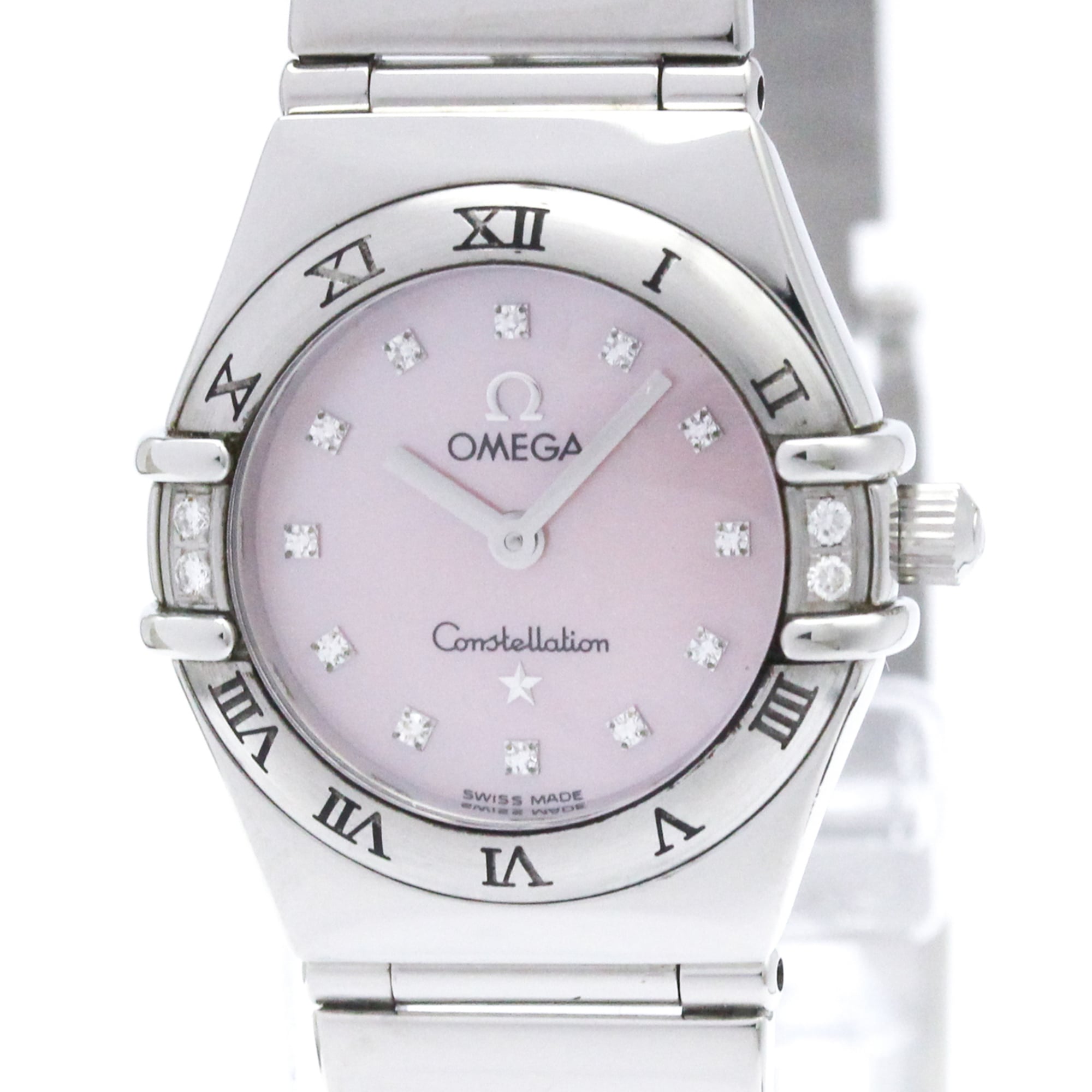 2000_df7e839c-817e-44bb-abeb-b192ce91a514.jpg OMEGA Constellation Diamond MOP Dial Ladies Quartz Steel Watch 1567.66 - Image 1