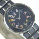 Corum Admiral's Cup Watch 39.610.30.V50 Stainless Steel x Gun Blue Quartz Analog Display Navy Dial Admirals Ladies - Image 3