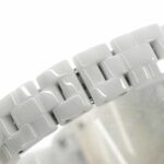 Chanel J12 29mm H3243 Wo Pink Sapphire Bezel 8 Diamonds White Shell Ceramic Quartz - Image 6