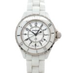 Chanel J12 33mm H0968 Women's Watch, Date Display, White Ceramic Quartz Watch
