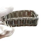 Tiffany & Co. Atlas watch, total weight 53.8g, stainless steel, quartz movement, white dial. - Image 9