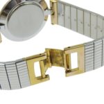 Christian Dior Watch 3026 Stainless Steel x Gold Plated Quartz Analog Display Black Dial Women's - Image 8