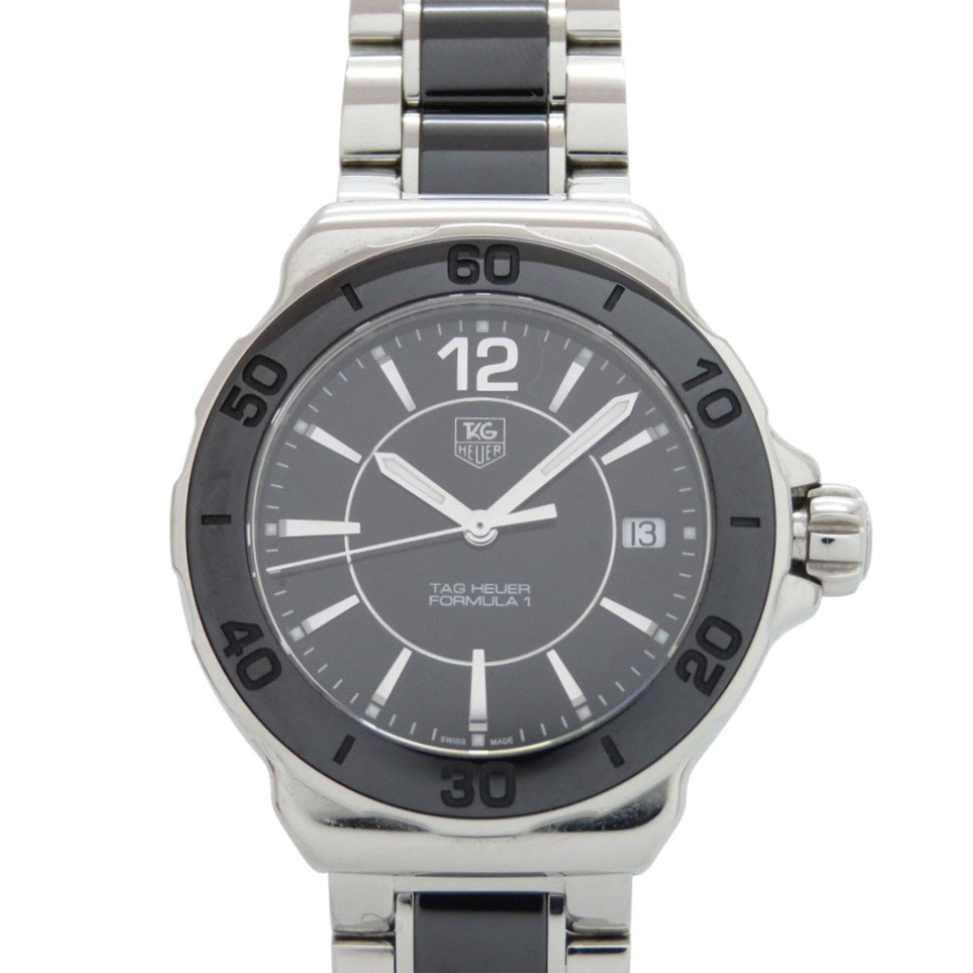 2000_e23efc99-230f-4f79-bed6-a7b0ad02eb3d.jpg TAG Heuer Formula 1 WAH1210.BA0859 Stainless Steel Black/Silver Dial Quartz Watch 0330 HEUER - Image 1