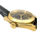 OMEGA Seamaster Aqua Terra 150m K18YG Black Dial Quartz Watch 2677.50.32 Leather Strap for Men and Women - Image 4