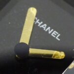 Chanel CHANEL Women's Watch Brand Premiere Quartz QZ GP Leather M Size H0001 Square Gold Black - Image 7