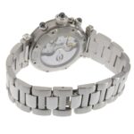 Cartier Pasha Men's Watch, Caliber 205, W3107355, Stainless Steel, Automatic Chronograph, Gray Dial, See-Through Back - Image 4