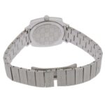 Gucci Grip Watch, Interlocking G, 157.5mm, Stainless Steel, Quartz Movement, Analog Display, White Dial, Women's - Image 5