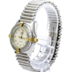 BREITLING Callistino 18K Gold Steel Quartz Ladies B52043 - Image 2