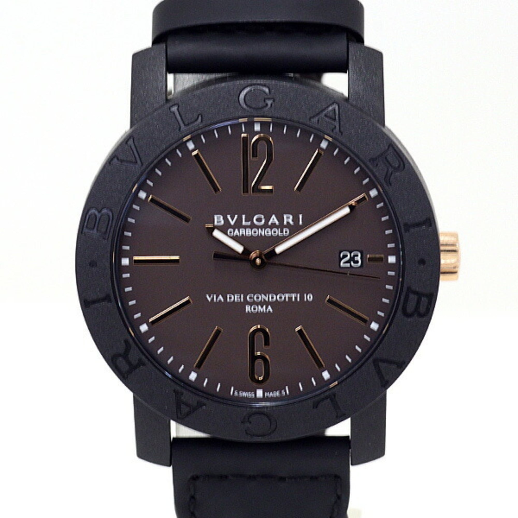 2000_e6426abe-8265-4d95-b04a-d2b222fca398.jpg Bulgari Bulgari Men's Watch BBP40C11CGLD Automatic BB40CL - Image 1