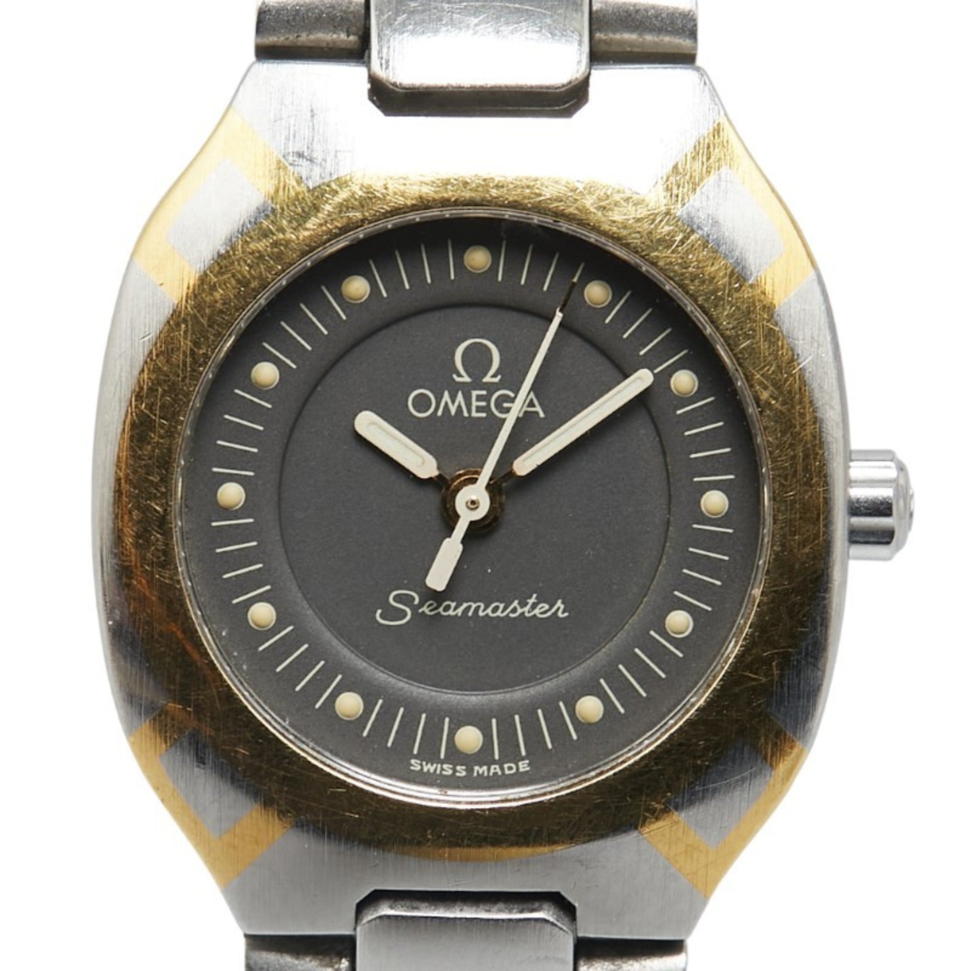 2000_e6ee8e51-908d-4ecf-ac64-2befcacc82df.jpg OMEGA Seamaster Polaris Watch Quartz Grey Dial Stainless Steel Ladies - Image 1