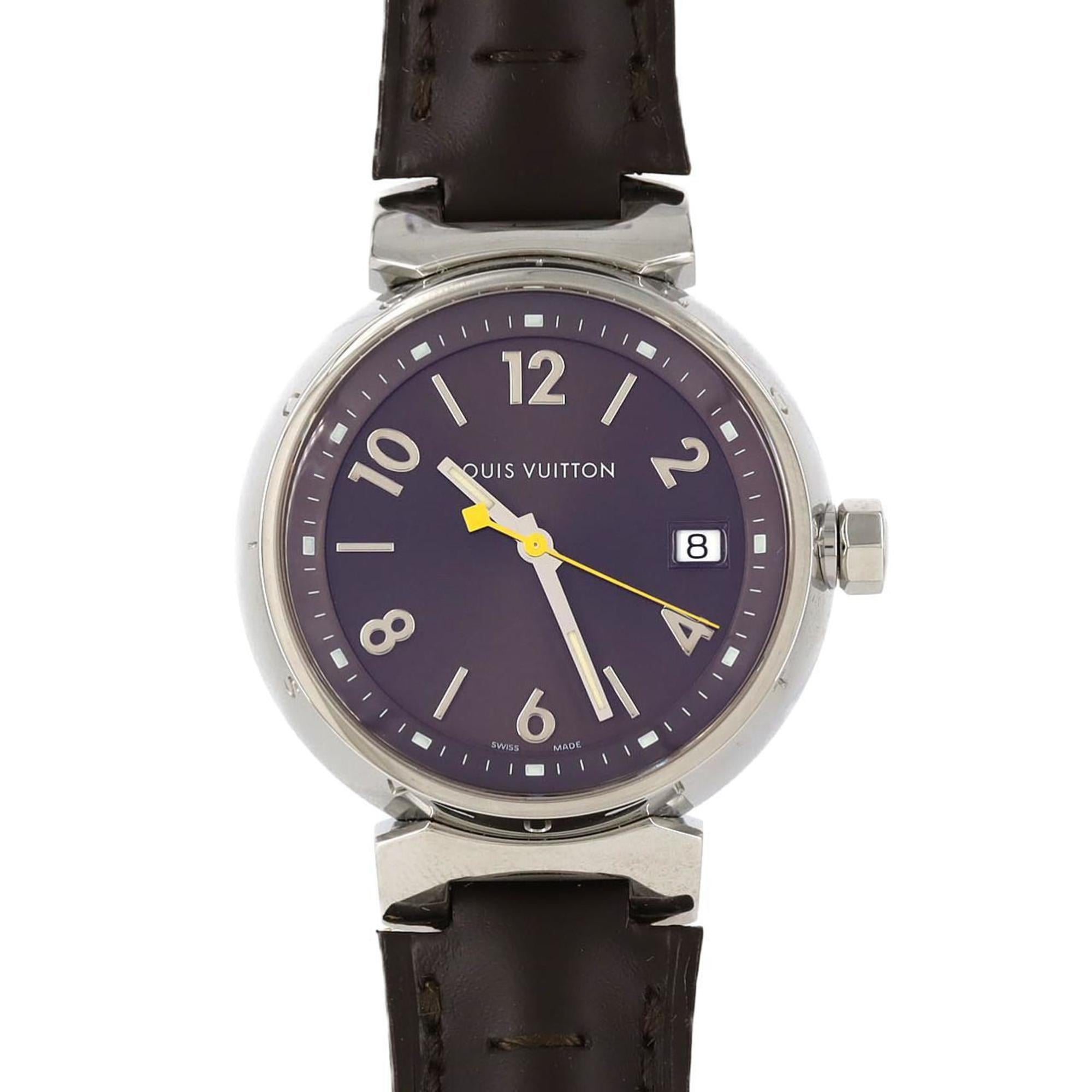 2000_e738fe46-c6e9-4497-8f3e-cfea9ef177b2.jpg Louis Vuitton Tambour Q1311 Stainless Steel Quartz Watch - Image 1