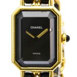 CHANEL Premiere Size L Gold Plated Quartz Ladies Watch H0001