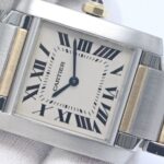CARTIER Tank FranÃ§aise MM W51006Q4 Watch, Boys' Size, 18K Yellow Gold x Stainless Steel, 40390 - Image 8