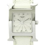 HERMES H Watch Double Tour Steel Quartz Ladies Watch HH1.210