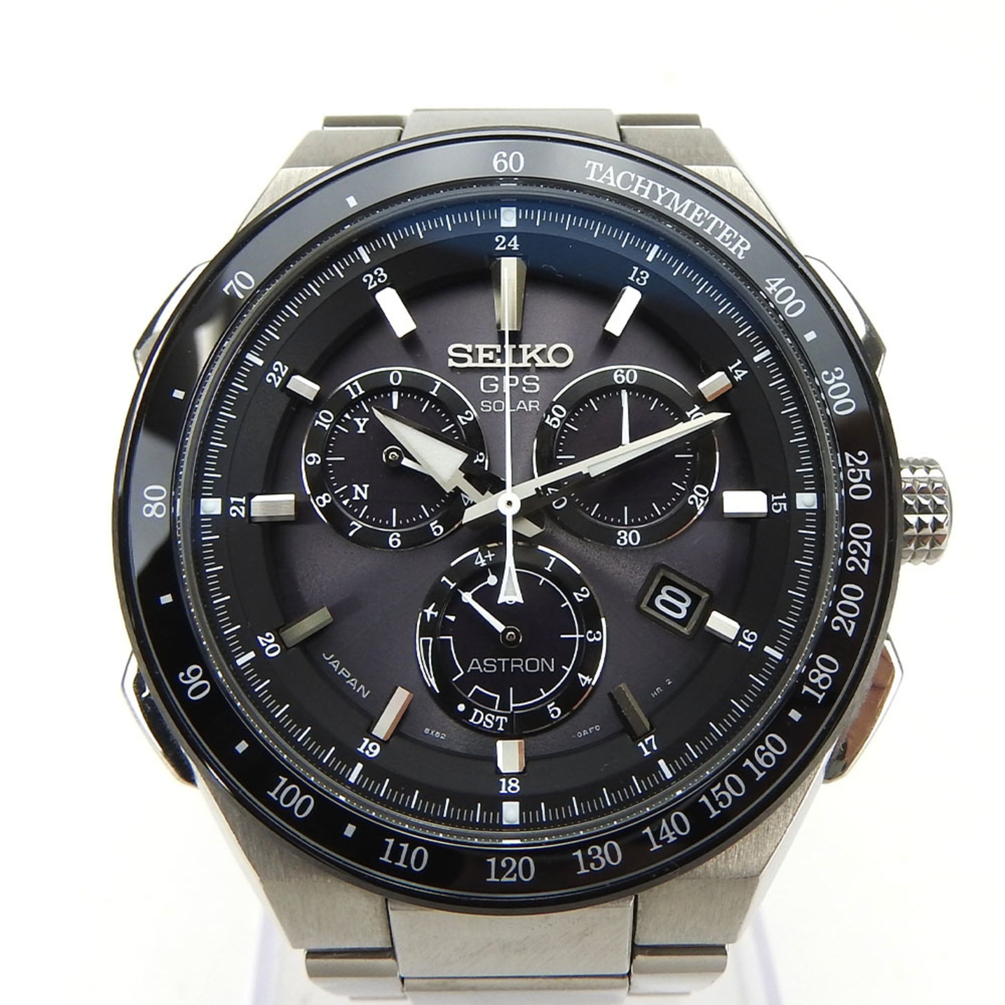 2000_e89ebe3b-af36-42b4-85ec-5fce9efb56c6.jpg Seiko Astron SBXB129 8X82-0AR0-1 Titanium Chronograph 8X Series Men's Watch - Image 1