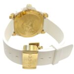 Gucci Dive Mystic Cat total weight 108g stainless steel rubber strap quartz movement white and gold dial 136.3 - Image 6