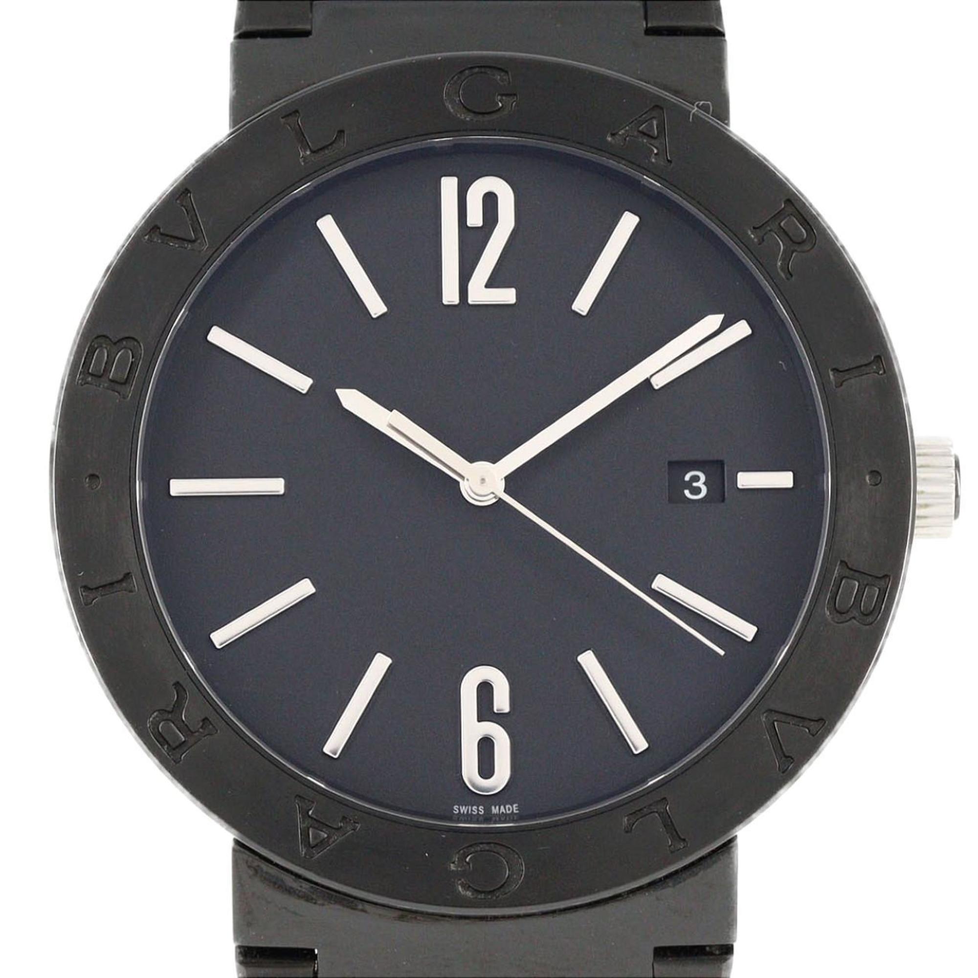 2000_e8b4685b-36d3-4ece-9930-f65f19abb185.jpg Bvlgari DLC BB41S 103540 Stainless Steel Automatic Watch - Image 1
