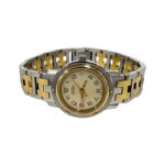 HERMES Clipper Stainless Steel GP Quartz Wrist Silver/Gold 23912 - Image 7