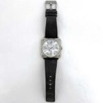 Bell & Ross Watch Aviation 39 f-22679 Camouflage White Shell Silver Gray BRS-64-S Men's SS Suede Leather Rubber Quartz Square Dial Interchangeable Strap Battery Operated - Image 3