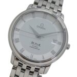 Omega De Ville Prestige 4574.31 Men's Watch, Brand Name, Date, Co-Axial Chronometer, Automatic, Stainless Steel (SS), Silver.