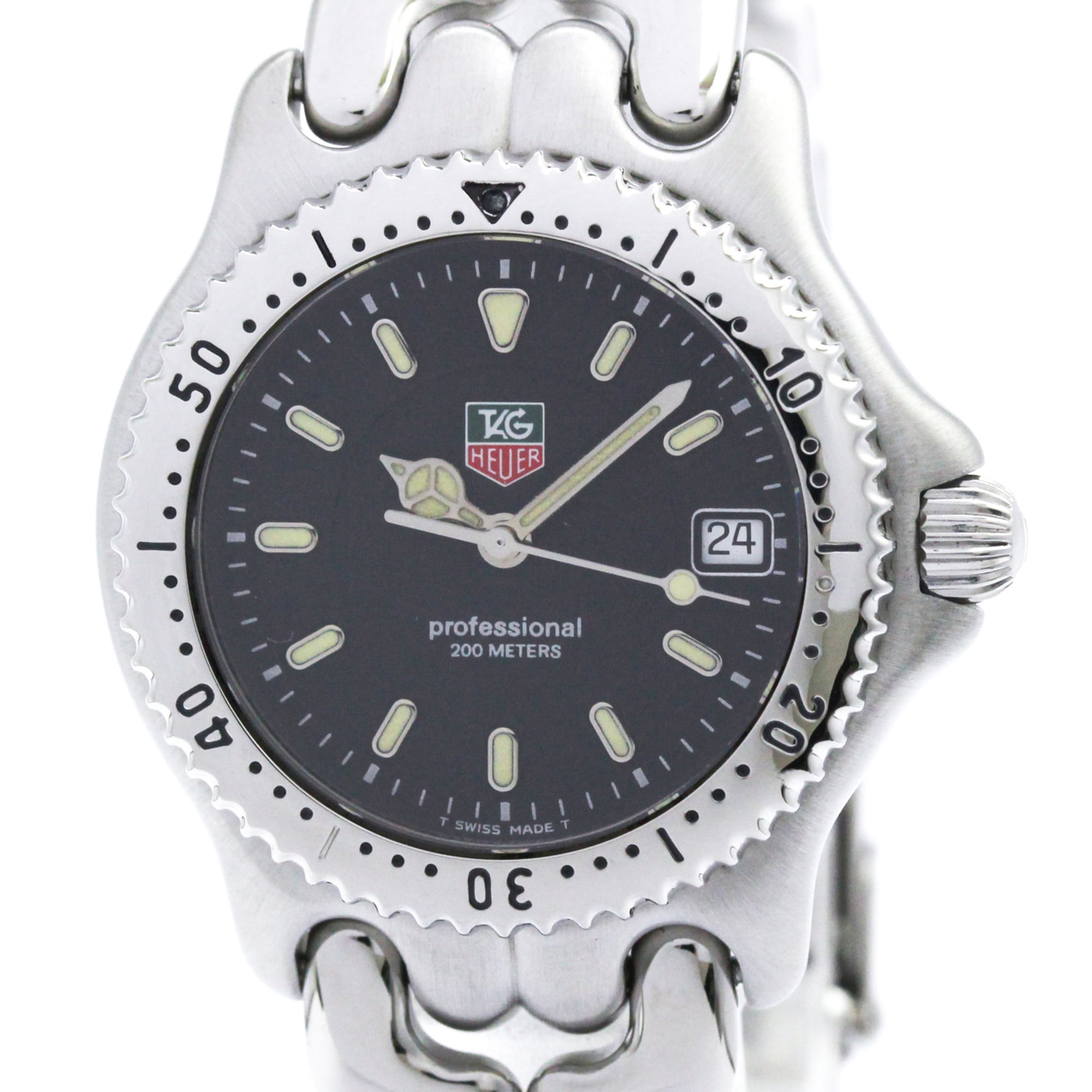 2000_e9dc319f-0a5c-4193-a534-c488f429aa82.jpg TAG HEUER Sel Professional 200M Quartz Mid Size Watch WG1214 - Image 1