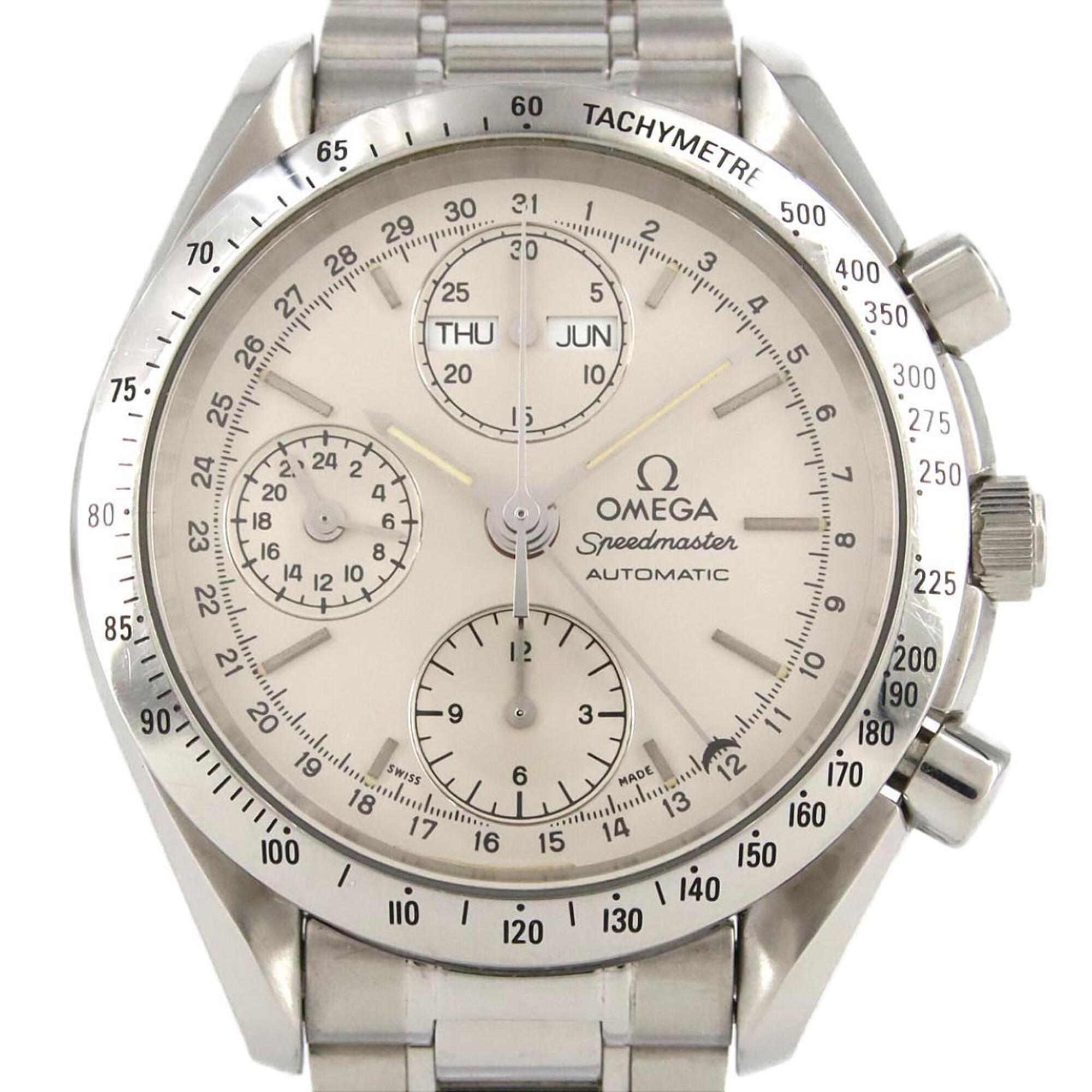 2000_ea186075-6eae-44b4-a3b7-4e71e17402ae.jpg Omega Speedmaster Day-Date 3521.30 Stainless Steel Automatic Watch - Image 1