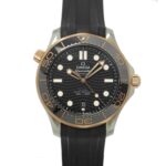 Omega Seamaster Diver 300 Co-Axial Master Chronometer Two-Tone 210 22 42 20 01 002 Date 18K Pink Gold Automatic