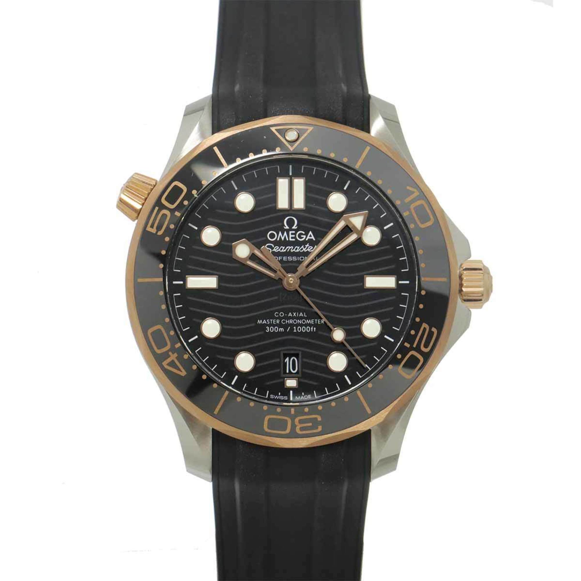 2000_ea60eb67-0d9a-4f9d-bfb2-d254ffc8013f.jpg Omega Seamaster Diver 300 Co-Axial Master Chronometer Two-Tone 210 22 42 20 01 002 Date 18K Pink Gold Automatic - Image 1