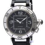 CARTIER Pasha Seatimer Steel Automatic Mens W31077U2