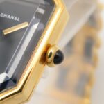 Chanel CHANEL PremiÃ¨re M Watch, Gold Plated Leather, Women's, Black, H0001 - Image 7