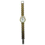 HERMES Vintage Profile GP Stainless Steel Quartz Gold 32947
