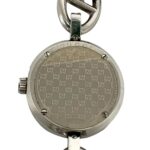 GUCCI Gucci Logo Charm Stainless Steel Quartz Wrist Silver 37369 - Image 5