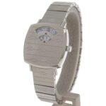 Gucci Grip Watch, Interlocking G, 157.5mm, Stainless Steel, Quartz Movement, Analog Display, White Dial, Women's - Image 2
