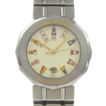 Corum Admiral's Cup Watch 39.610.20 V-50 Stainless Steel Quartz Analog Display White Dial Women's