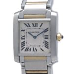 CARTIER Tank FranÃ§aise MM W51006Q4 Watch, Boys' Size, 18K Yellow Gold x Stainless Steel, 40390