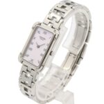 Hermes CroisiÃ¨re watch, stainless steel, women's, white with mother-of-pearl dial, CR2.210 - Image 2