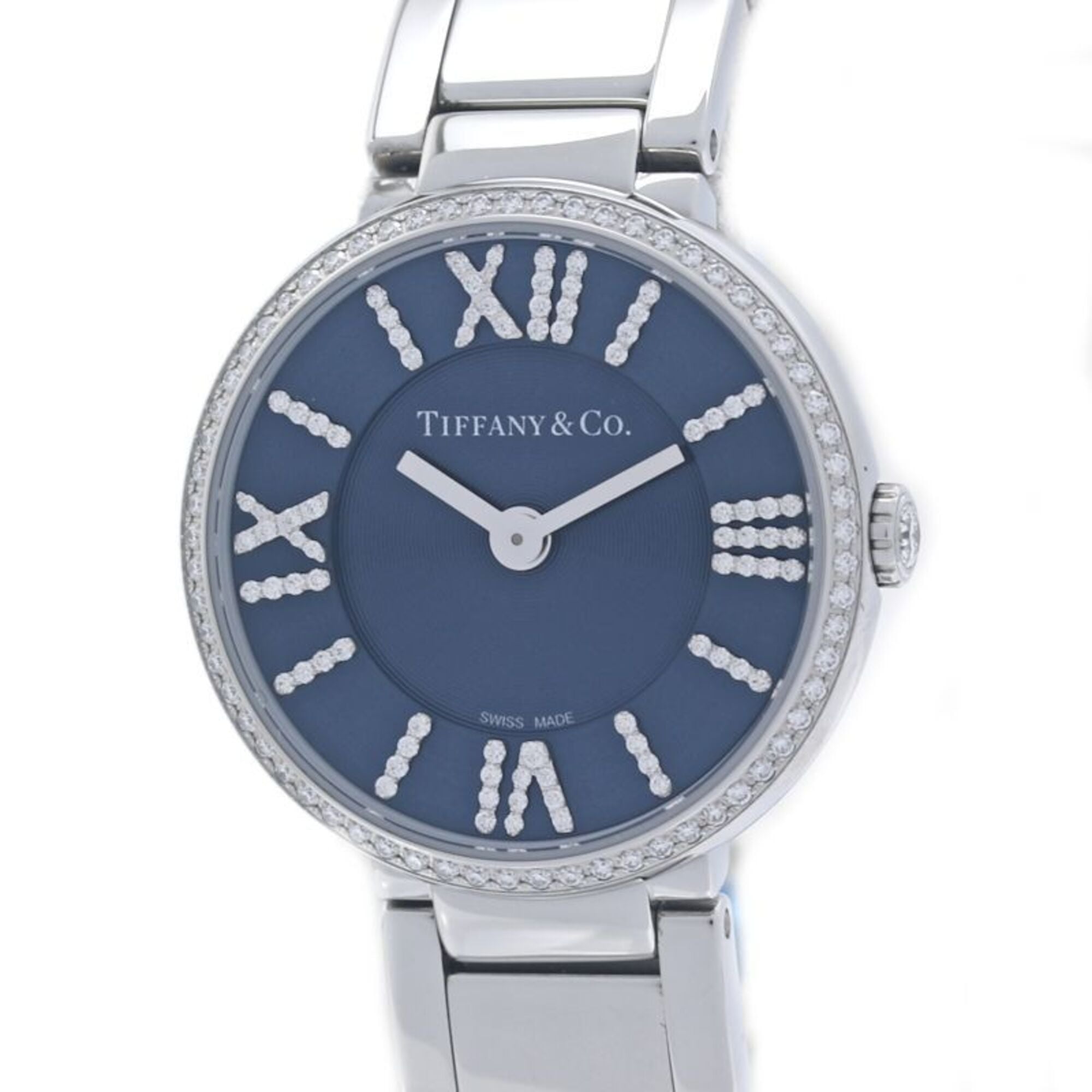 2000_eef0ec71-9e4e-4747-8481-a9467605da65.jpg TIFFANY&Co. Tiffany Atlas 2-Hand Bezel Diamond 69291651 Women's Watch Stainless Steel 40349 - Image 1