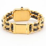 Chanel CHANEL PremiÃ¨re S Watch, Gold Plated (GP), Leather Strap, Women's, Black, H0001 - Image 5