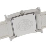 Hermes HERMES H Watch Wristwatch HH1.210 Stainless Steel x Leather 2005 Quartz Analog Display White Dial Ladies - Image 7
