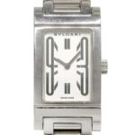 Bulgari BVLGARI Rettangolo RT39S Square White Dial Stainless Steel Quartz Battery Operated Wo Approx. 38mm (height) x 21mm (width)