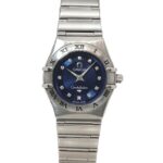 Omega Constellation Mini Cindy Crawford Limited Edition (1997 pieces) 1563 85 Ladies' 12P Diamond Navy Quartz