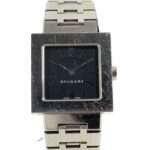 BVLGARI SQ22SS Square Quadrado Ladies Watch, SS, Silver