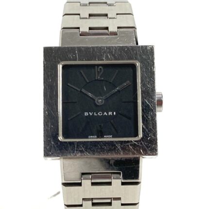 BVLGARI SQ22SS Square Quadrado Ladies Watch, SS, Silver