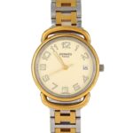 Hermes Pullman Two-Tone Stainless Steel x Gold-Plated Quartz Watch